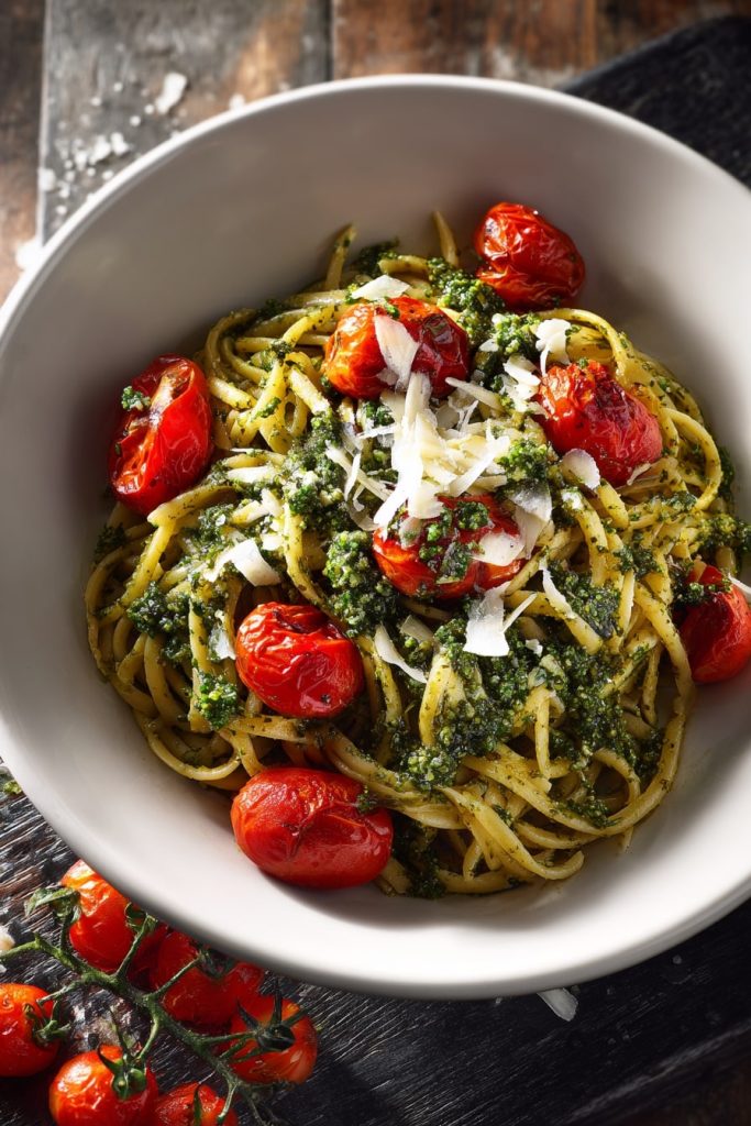 muskan9031 Photograph of Pesto Pasta with Cherry Tomatoes a c32eb2af 21f8 47eb 83ce 2a0c8350502b 1