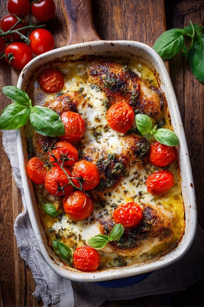 u8246459499 photograph of Caprese Chicken Bake ar 23 v 7 ae21fbd8 0146 4dfa b0e7 3899ead9d2b4 1 1
