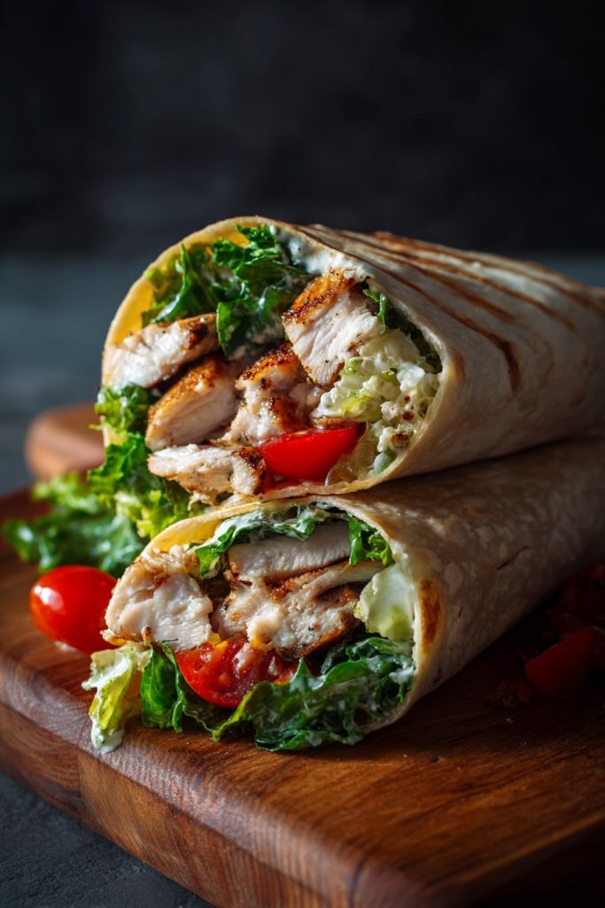 u8246459499 photograph of Chicken Caesar Salad Wraps ar 23 8168b7fc 903a 496b bd1a 4a7a1b239e0a 1