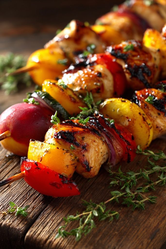 u8246459499 photograph of a Grilled Nectarine and Chicken Ske 31bf898b 8ff5 48ad bd3f 7771d97bf402 1 1