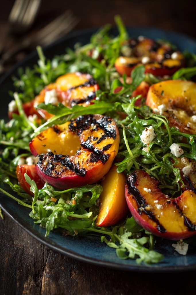 u8246459499 photograph of a Grilled Peach and Arugula Salad 87f961c1 2daf 4bff 8621 01054891fe84 1