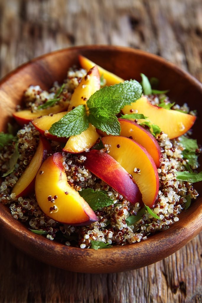 u8246459499 photograph of a Peach and Quinoa Salad ar 23 cc179b78 918c 40bd 8c37 bf1f4264b4db 0